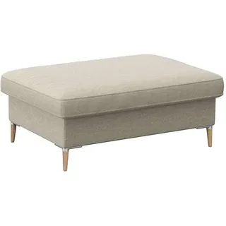 flexlux Pouf Fiore Kaltschaum 97 x 34 x 66 cm Weiß