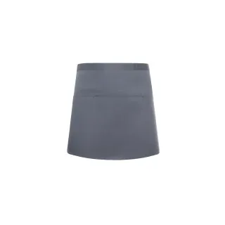 Karlowsky Basic Vorbinder mit Tasche, 60 x 35 cm, Vorbinder mit durchgehendem Band aus Schürzenstoff, Farbe: anthrazit