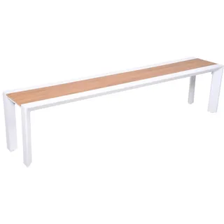 Garden Pleasure Venice 180 x 44 x 36 cm Braun-Weiß