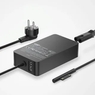 QYD 127W 15V 8A Laptop Netzteil Ladegerät für Microsoft Surface Pro-Laptop-Ladekabel Surface Pro X 7 6 5 4 3, Surface Book 3 2 1, Surface Laptop 4 3 2 1, Surface Go Power Supply AC Adapter Cord