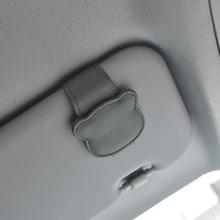 INF Sonnenbrillenhalter-Clip für die Auto-Sonnenblende Grau - Grau