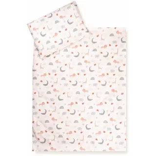 Julius Zöllner Bettwäsche Organic Baumwolle, Standard 100 by OEKO-TEX, made in Germany, Gr. 100x135 cm, Wild friends