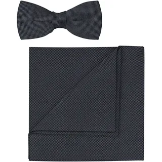 OLYMP Fliege Set mit Einstecktuch, grau