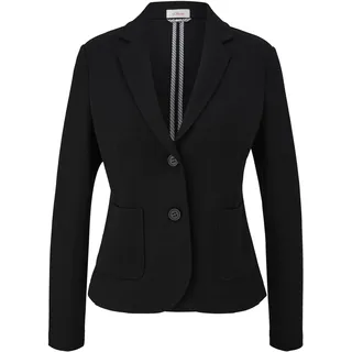 s.Oliver Damen 2140914 Jersey Blazer, 9999 schwarz, 36