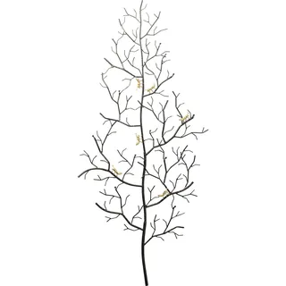 Kare Wandgarderobe Ants on a Tree 160 x 69 x 8 cm Schwarz/Gold
