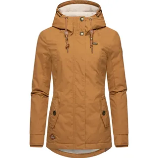 Ragwear Damen warme kurze Winterjacke mit Kapuze Monade Intl Brown Sugar24 Gr. M - M