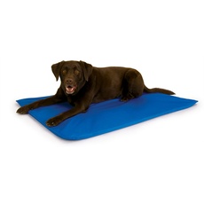 K&H 771790 Pet, kühlendes Hunde- und Katzenbett - Blau - groß, L, Blue