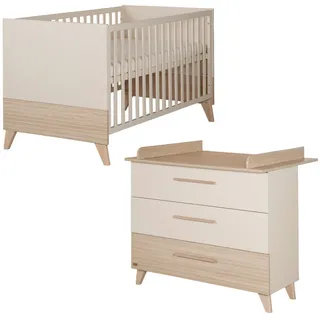 Roba Babymöbel-Set Sidney 2-teilig , Kaschmir , Holzwerkstoff , 3 Schubladen , 110x98x75 cm , Babymöbel & Kindermöbel, Babyzimmer