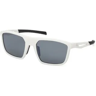 Adidas Sport Sp0111 Polarisierte Sonnenbrille - White / Smoke Polarized - One Size