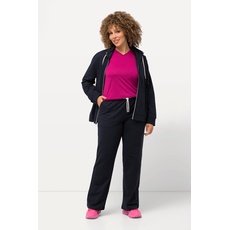 Große Größen Jogginghose, Damen, blau, Größe: 54/56, Baumwolle/Polyester, Ulla Popken