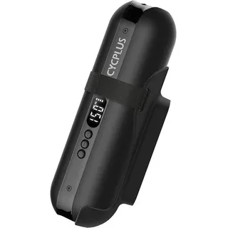 Cycplus Luftpumpe 150PSI Elektrischer Kompressor Tragbar Fahrradpumpe Mini schwarz