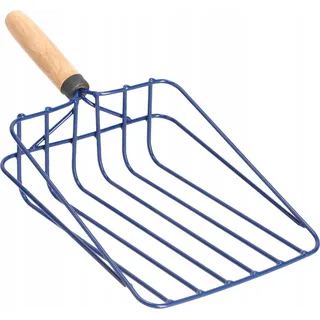 KADAX Gemüseschaufel "Negi", aus Metall, kleine Schaufel mit Holzgriff, Kartoffelgabel, für Gemüse, Küchenhelfer