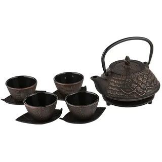 Lachineuse Teekanne Gusseisen 1-tlg. Schwarz/Bronze