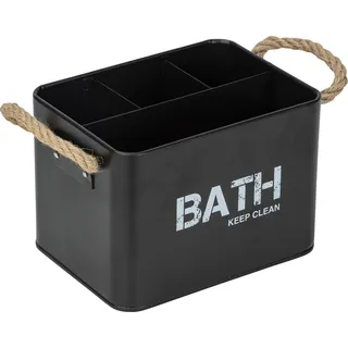 Wenko Badbox Gara 19 x 12,5 x 13 cm 4-tlg. schwarz