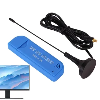 Software Defined Radio - RTL2832U Receiver, USB Tuner Stick | High Gain SDR Adapter, MCX Antennenstecker für Signaldekodierung, Spektrumanalyse, Ham Radio, kompatibel mit SDR Apps