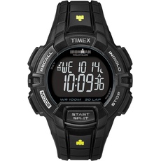 Timex Ironman Classic 44 mm Digitaluhr für Herren, schwarzes Kunstharz-Armband, TW5M15900