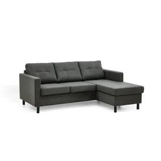 Atlantic Home Collection Ecksofa »Tea L-Form« Ecksofa, frei im Raum stellbar Recamiere beidseitig montierbar,