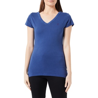 G-Star RAW Damen Eyben Slim V-Neck Top, Blau (ballpen Blue gd D21314-B059-D066), XS