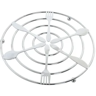 DKD Tischset Home Decor Silber Metall (20 x 20 x 1 cm)