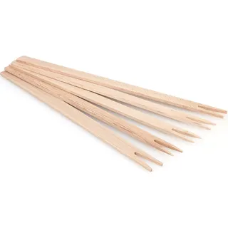 Metrie | WD25 Holz Grillgabel 25 cm mit 2 Zinken, 25 cm | 50 Stk