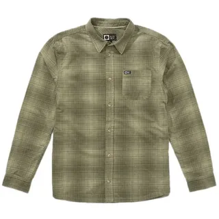 Salty Crew Caster Cord Langarmhemd - Oil Green - 2XL