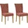 Esszimmerstuhl Colorado Samt rot 2er Set
