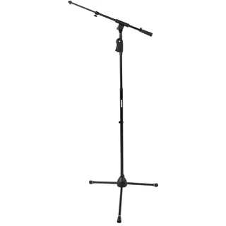 Shure by Gator Höhenverstellbarer Deluxe-Mikrofonständer mit Dreibein-Sockel und Teleskop-Galgenarm, schwarz (SH-TRIPODSTANDTBMDX)