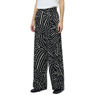 Minus Damen Kassandra Pants 3 Hose, 100P Black Print, 38