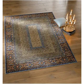 Teppich HEINE HOME Gr. 1, grün (blau, grün, gemustert), B:60cm H:7mm L:118cm, Kunstfaser, Polyester, Teppiche, Teppich