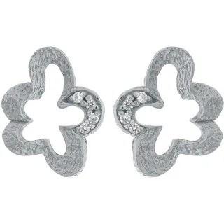 Orphelia Damen-Ohrstecker 925 Silber rhodiniert Zirkonia weiß Rundschliff - ZO-7077