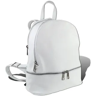 Toscanto Damen Cityrucksack Leder Tasche weiß OTT612RW