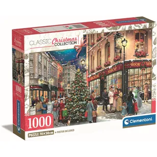 Clementoni A Christmas Stroll Puzzle - Puzzle 1000 Teile Erwachsene - Puzzle Erwachsene in 70 x 50 cm - Puzzle Weihnachten von Clementoni 39925