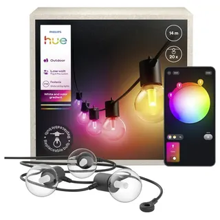 Philips LED-Lichterkette 14 m Schwarz