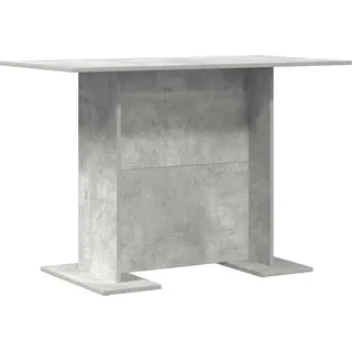 vidaXL Esstisch Beton Grau 110 x 60 x 75 cm Holzwerkstoff - Grau
