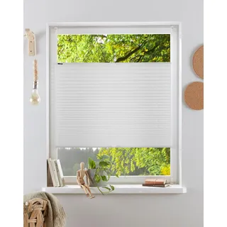 OTTO home Plissee "LAHOLM" Lichtschutz ohne Bohren verspannt Fixmaß, Bestseller mit über 4000-Bewertungen, für Fenster & Tür, weiß