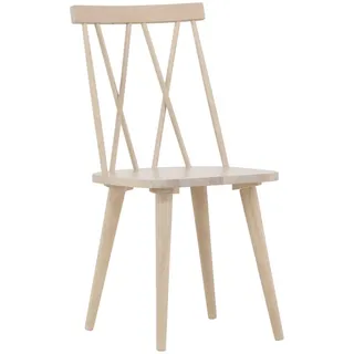 Livetastic Stuhl-Set , Weiß , Holz , Kautschukholz , massiv , zylindrisch , 43x88x50 cm , Esszimmer, Stühle, Esszimmerstühle