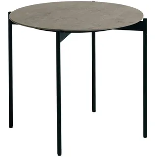 Wohnling Couchtisch Schwarz Aluminium 66 x 66 x 30 cm