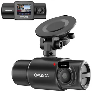 Avylet Dashcam Auto mit Vorne Hinten 4K/1080P, Autokamera mit WiFi APP Steuerung,170° Weitwinkel und Super Nachtsicht,WDR,G-Sensor, Loop-Aufnahme, 24Std.Parküberwachung/Bewegungserkennung