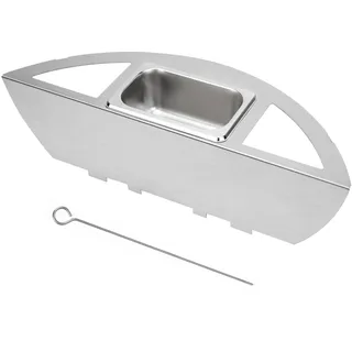 Onlyfire Kugelsmoker für Weber 57cm Kugelgrills, Räucherbox,Räuchern Edelstahl mit Wasserschale, Smoker Box für Ø 57cm Kugelgrills und Holzkohlegrills,Langsames Rauchen/Barbecue-Geschmack