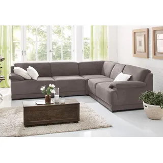 Home Affaire Eckcouch Mikrofaser 2-Sitzer Grau