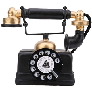 Haofy Retro Telefon Desktop Dekoration, Vintage Telefon Modell Ornament, Antikes Harz Telefon Figur für Home/Cafe/Bar/Hotel/Store/Büro Dekoration, zum Geburtstag, Weihnachten