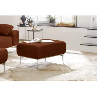 W.Schillig Polsterhocker run Flachgewebe 75 x 46 x 60 cm Orange