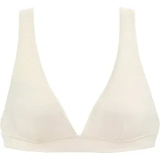 Buffalo Triangel-Bikini-Top »Bubble« mit floraler Struktur, beige