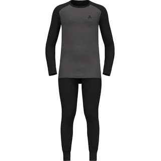 Odlo Active Warm Special Funktionsunterwäsche-set - Black / Dark Grey Melange - S