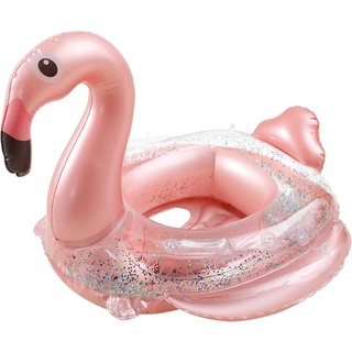 Einhorn Meerjungfrau Flamingo Dinosaurier Baby Schwimmring,Baby Schwimmhilfen mit Schwimmsitz,Baby Schwimmring Verstellbare aufblasbare Schwimmen Float für Kinder (Flamingo)