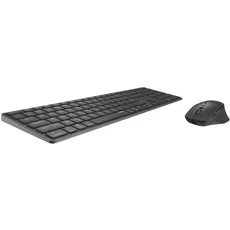 Rapoo Tastatur- und Maus-Set »9800M kabelloses Tastatur-Maus-Set, Bluetooth, 2.4 GHz, 1600 DPI«, grau