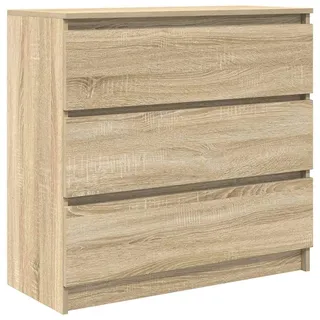 vidaXL Sideboard Sonoma-Eiche 80x35x76 cm Holzwerkstoff
