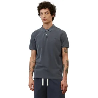 Marc O'Polo Herren, Poloshirt kurzarm - Small-Logo, regular fit Piqué-Struktur Dunkelblau 3XL