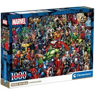 CLEMENTONI Puzzle "Impossible, Marvel Universe Compact, mit neuer Compact Box" Made in Europe, bunt