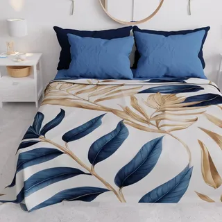 Leichte Sommerbettwäsche für ein Doppelbett, 100% Mikrofaser